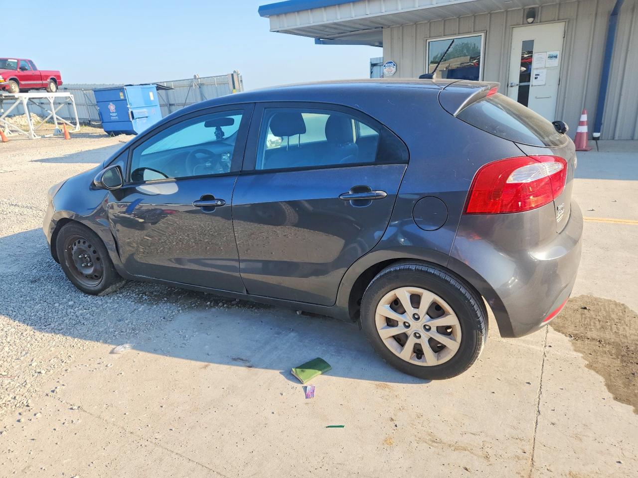 2014 Kia Rio Ex Gray vin: KNADN5A38E6409051