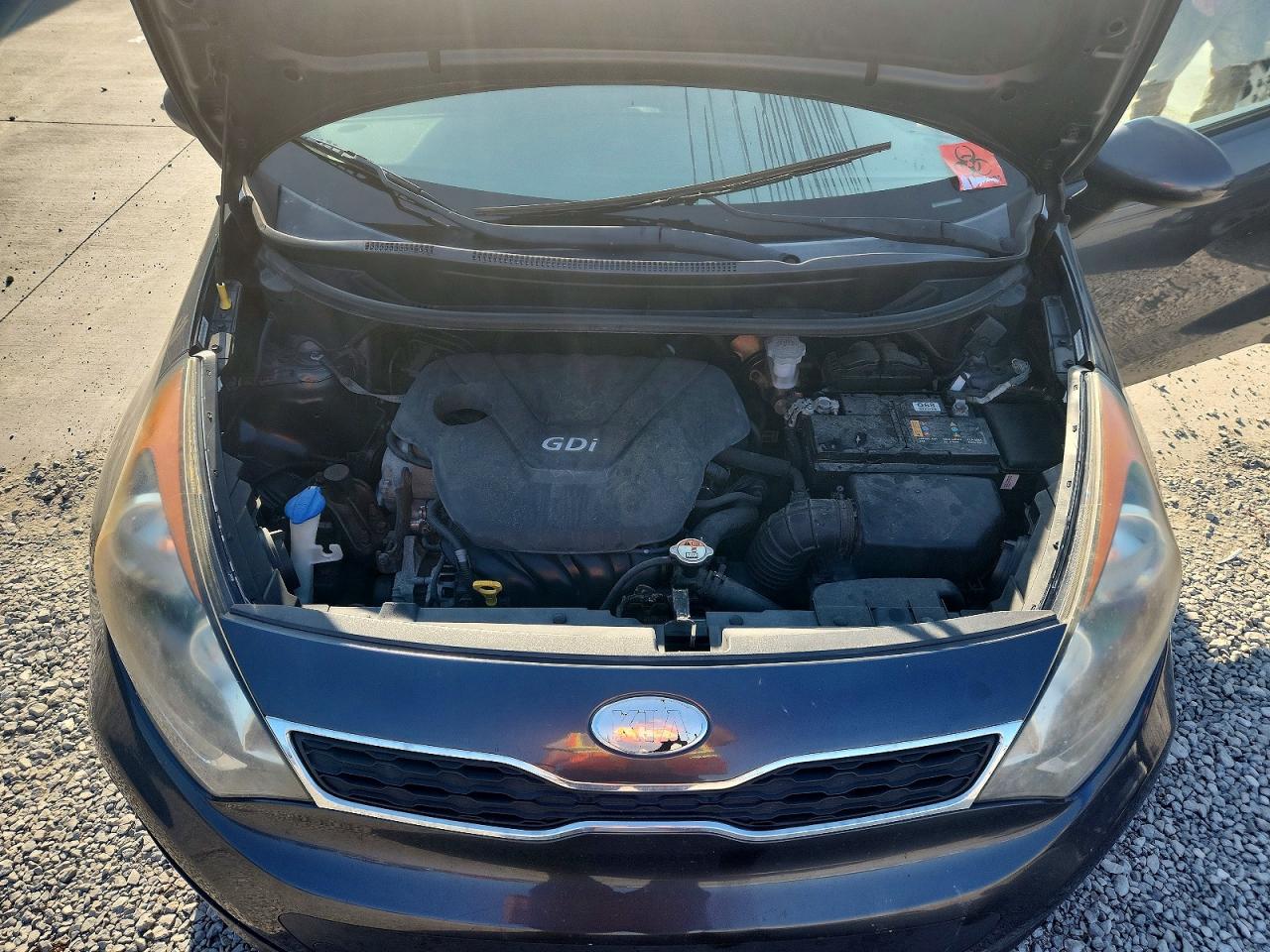 2014 Kia Rio Ex Gray vin: KNADN5A38E6409051