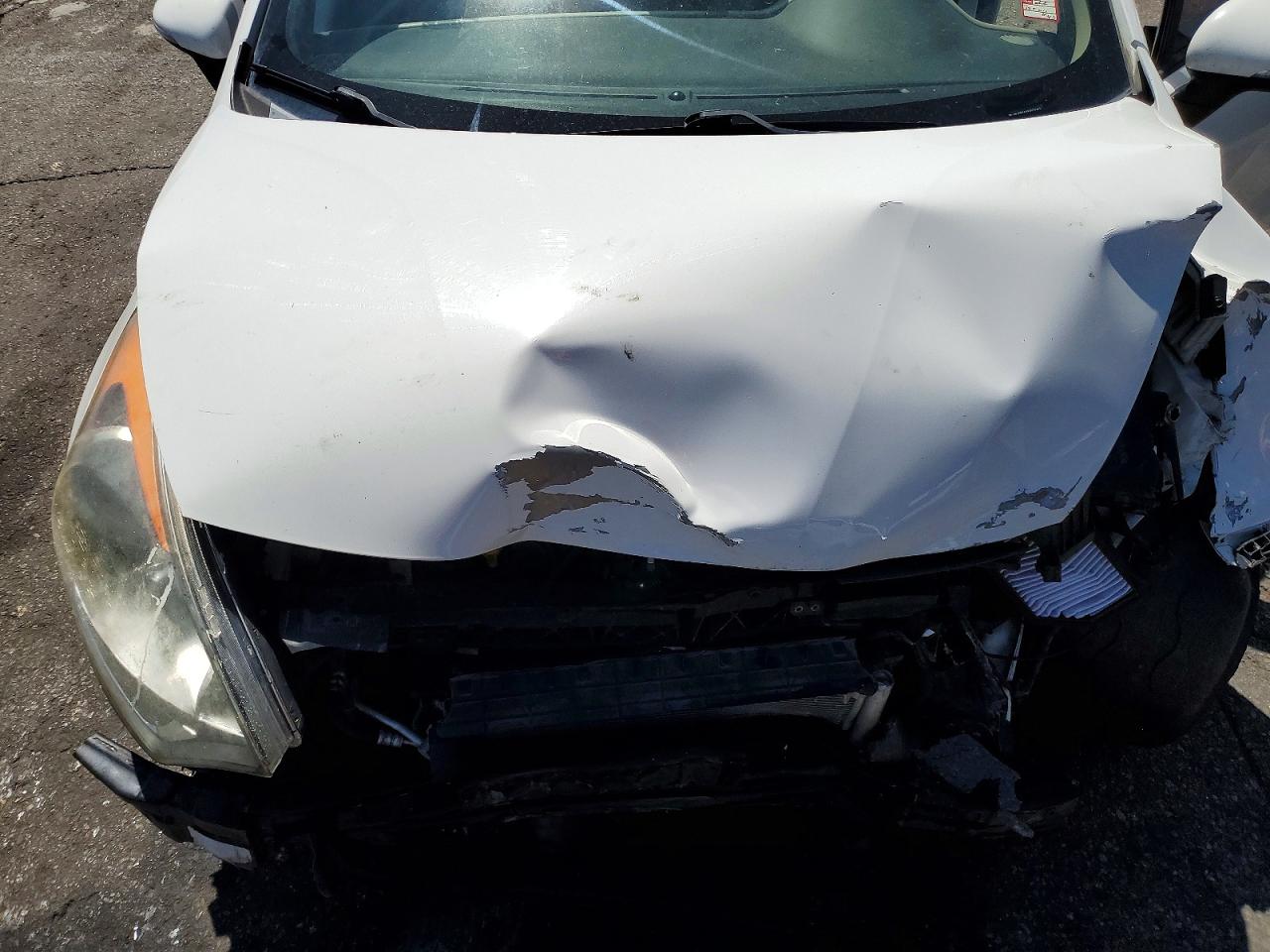 2013 Kia Rio White vin: KNADN5A39D6137463
