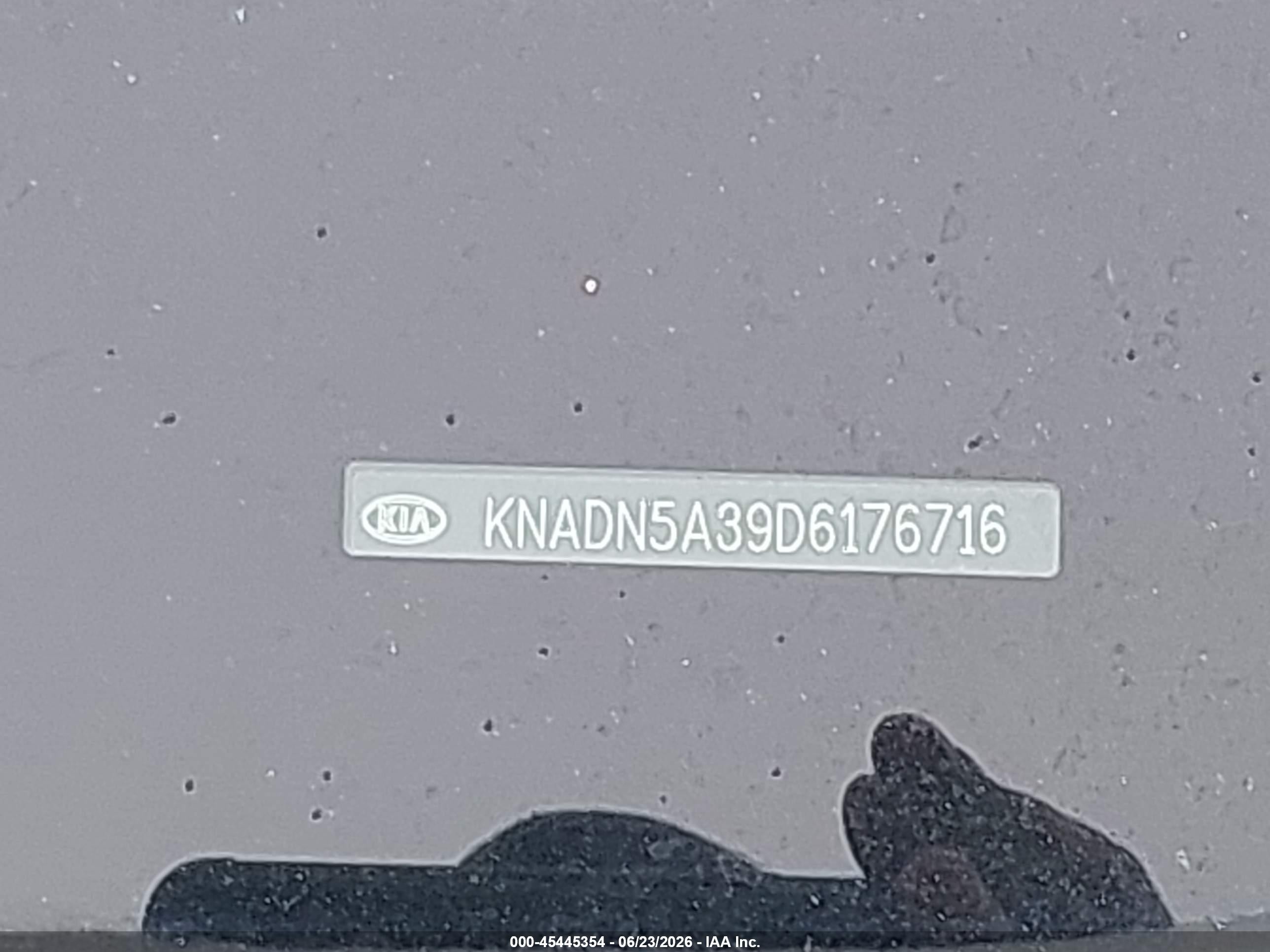 2013 Kia Rio Ex White vin: KNADN5A39D6176716