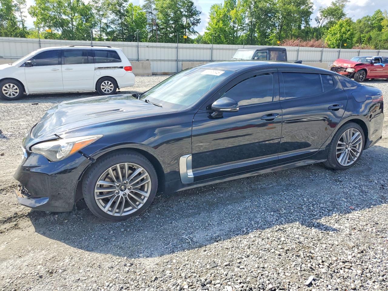 2018 Kia Stinger Base Black vin: KNAE15LA1J6013209