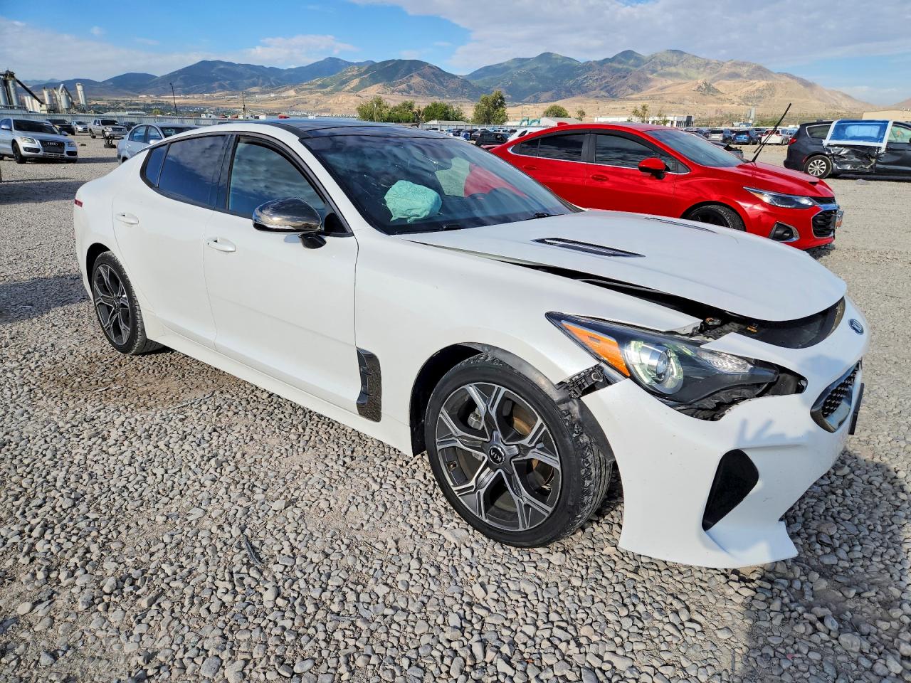 2021 Kia Stinger Gt-line Белый vin: KNAE15LA4M6092038