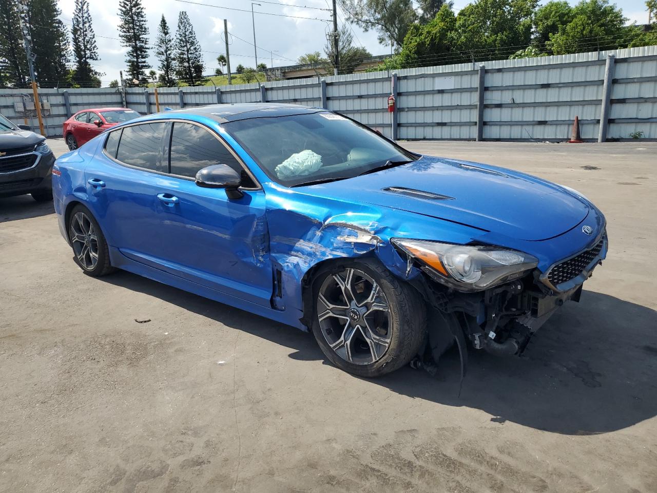 2021 Kia Stinger Синий vin: KNAE15LA6M6087794