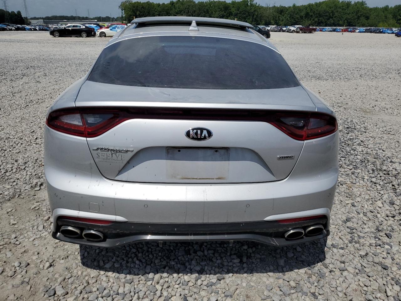 2018 Kia Stinger Premium Silver vin: KNAE25LA1J6027012