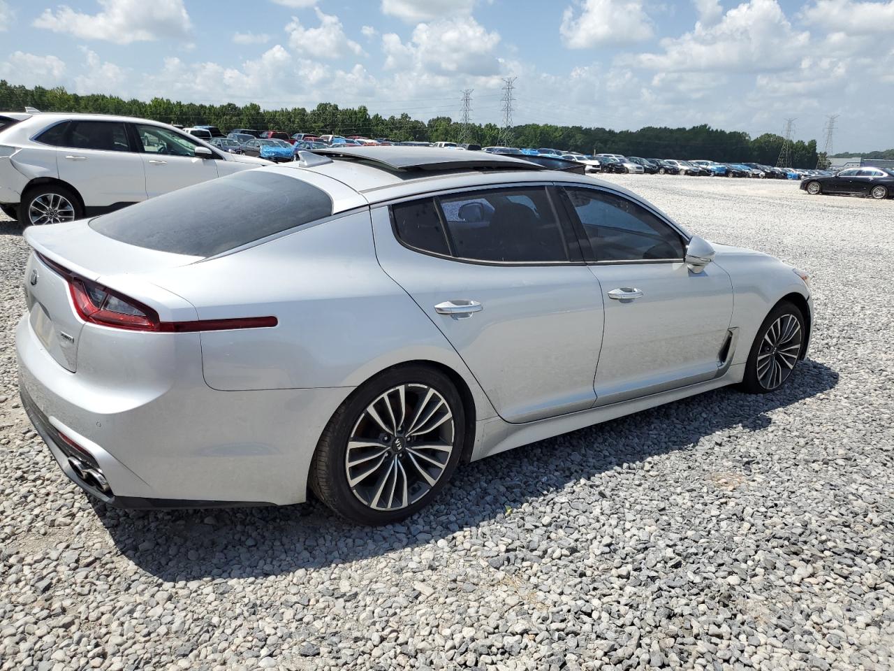 2018 Kia Stinger Premium Silver vin: KNAE25LA1J6027012