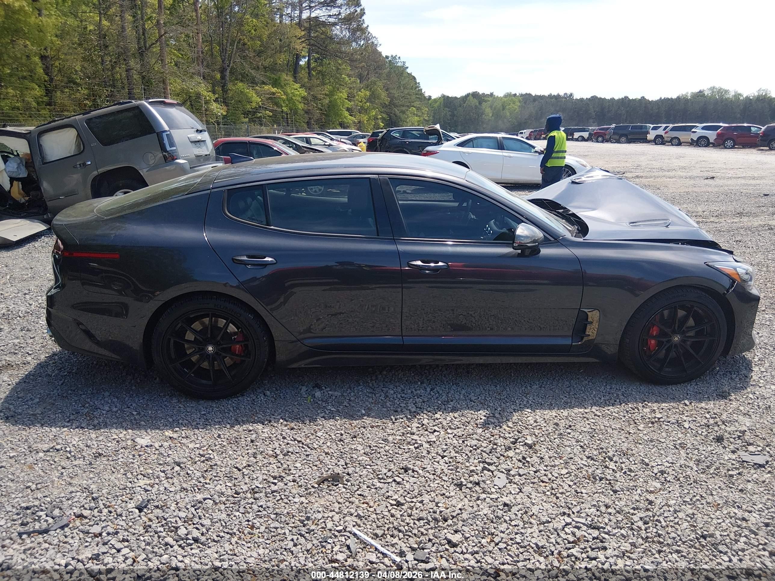 2019 Kia Stinger Gt Black vin: KNAE35LC2K6059208