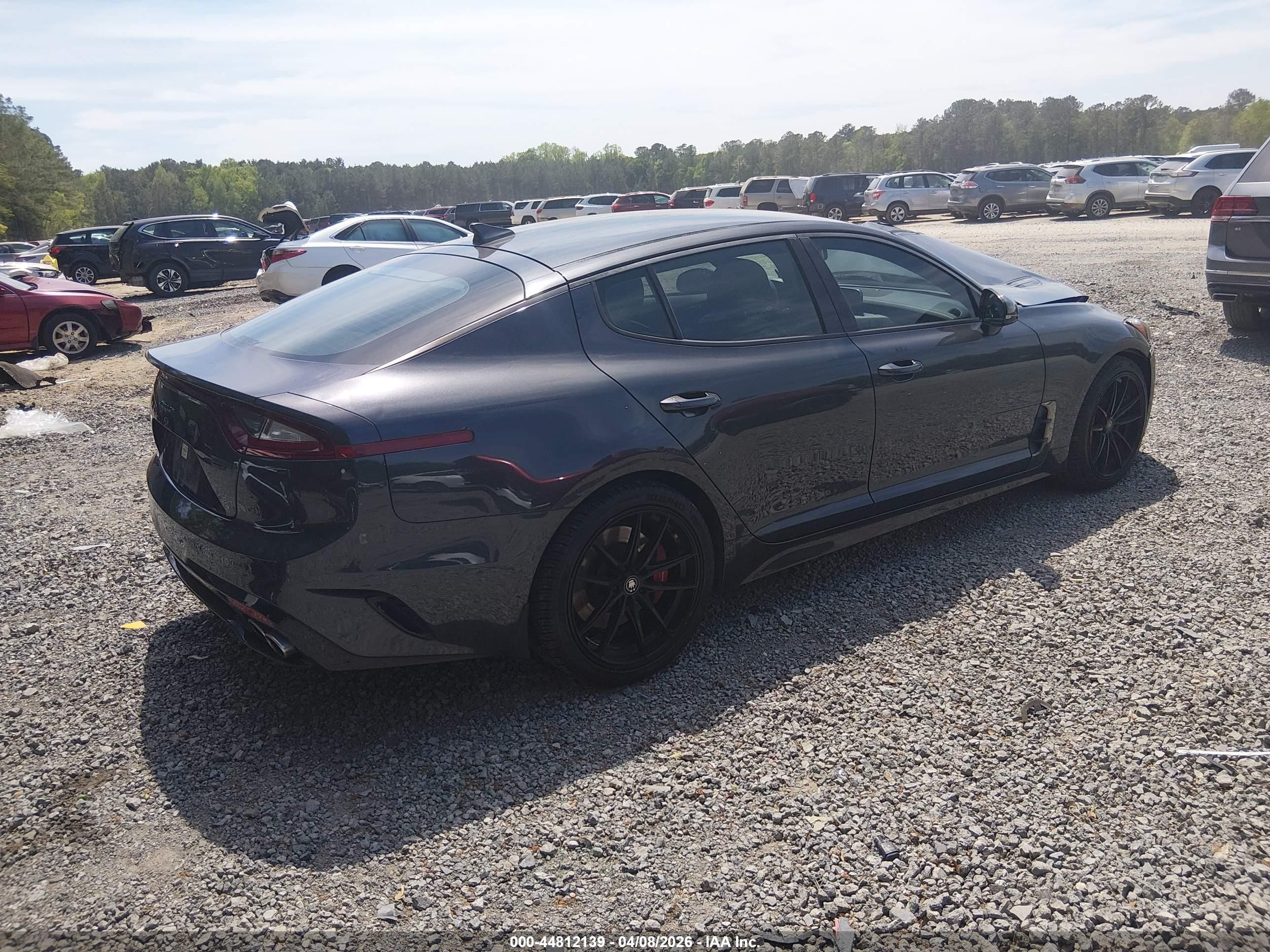 2019 Kia Stinger Gt Black vin: KNAE35LC2K6059208