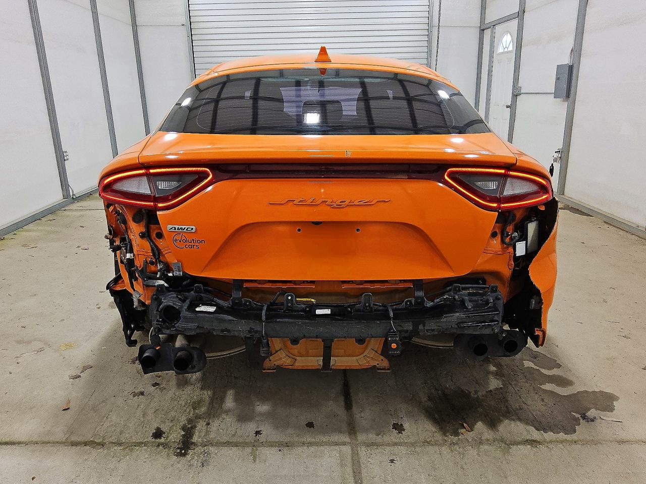2019 Kia Stinger Gt Orange vin: KNAE35LC4K6069240