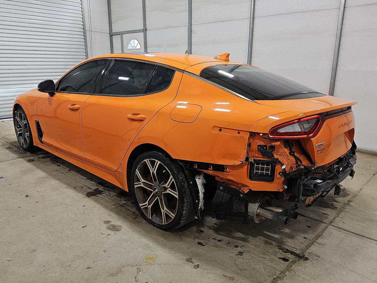 2019 Kia Stinger Gt Orange vin: KNAE35LC4K6069240 Damage: Rear Bumper/Cover, Missing, Replacement Required