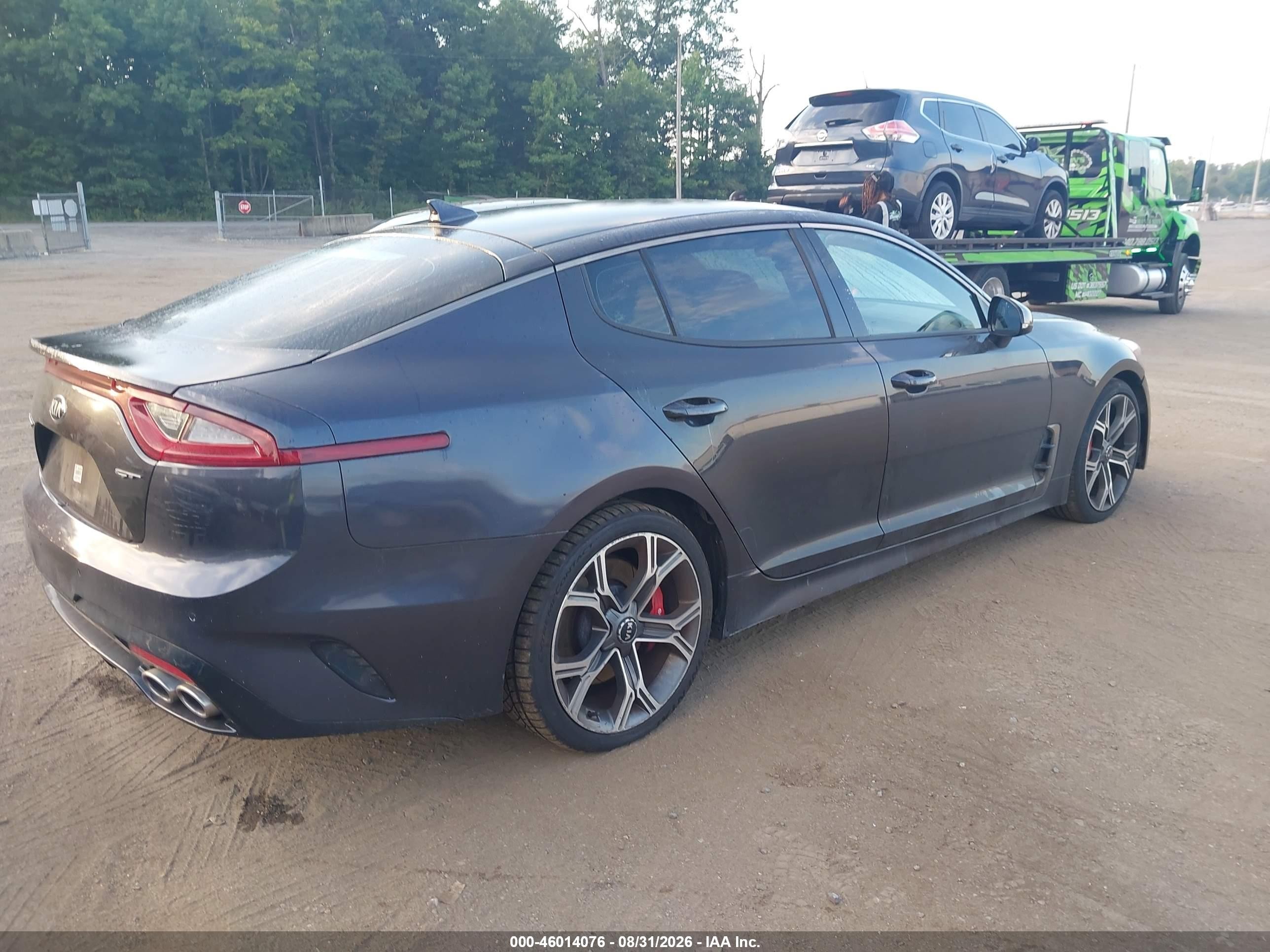 2019 Kia Stinger Gt Gray vin: KNAE35LC5K6046906