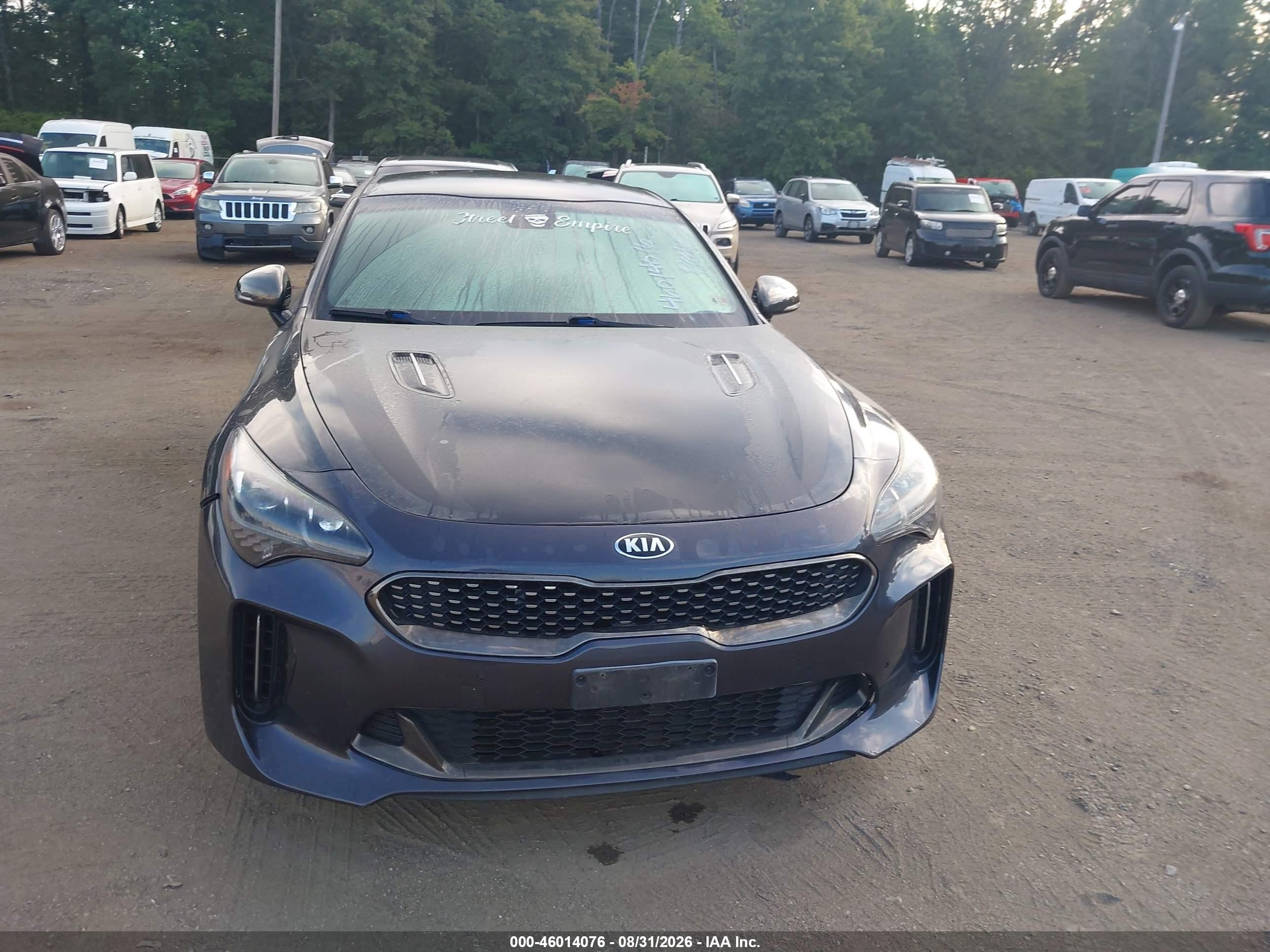 2019 Kia Stinger Gt Gray vin: KNAE35LC5K6046906