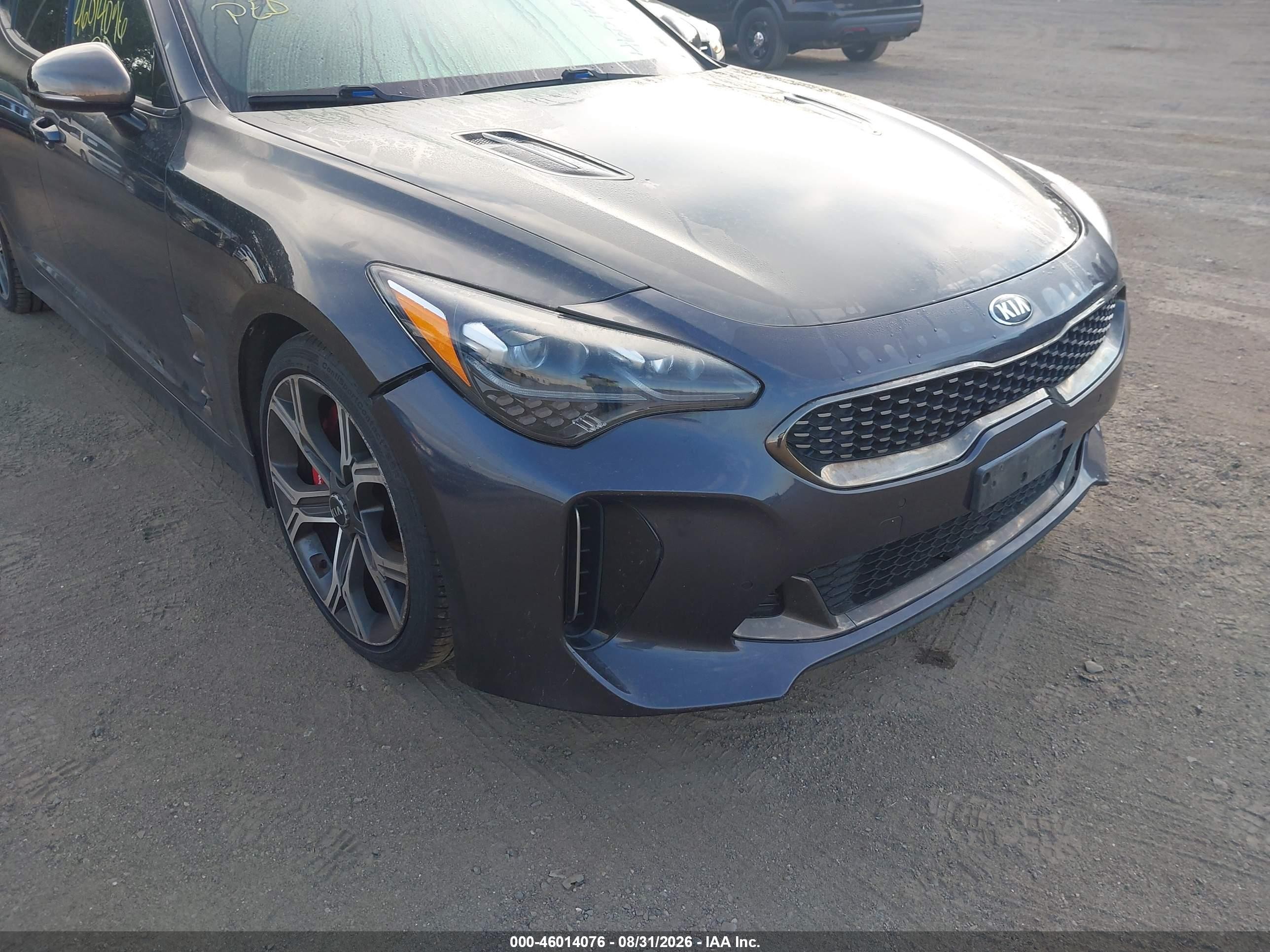 2019 Kia Stinger Gt Gray vin: KNAE35LC5K6046906