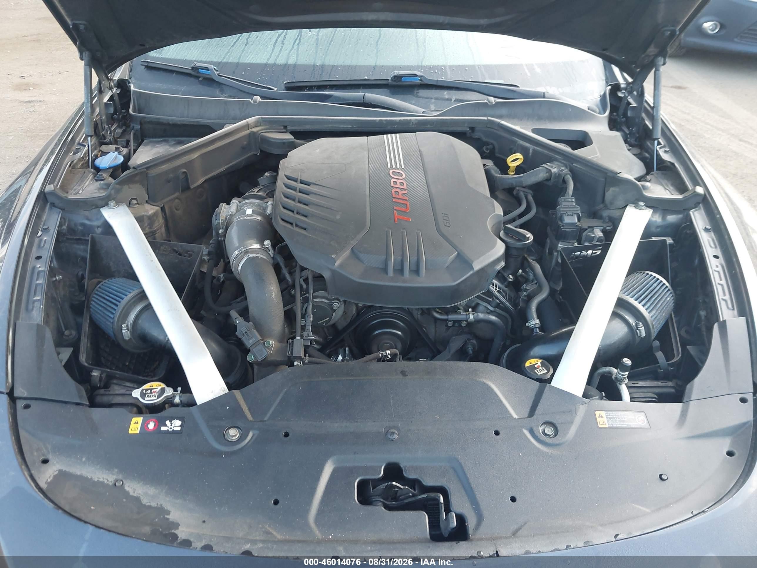 2019 Kia Stinger Gt Gray vin: KNAE35LC5K6046906