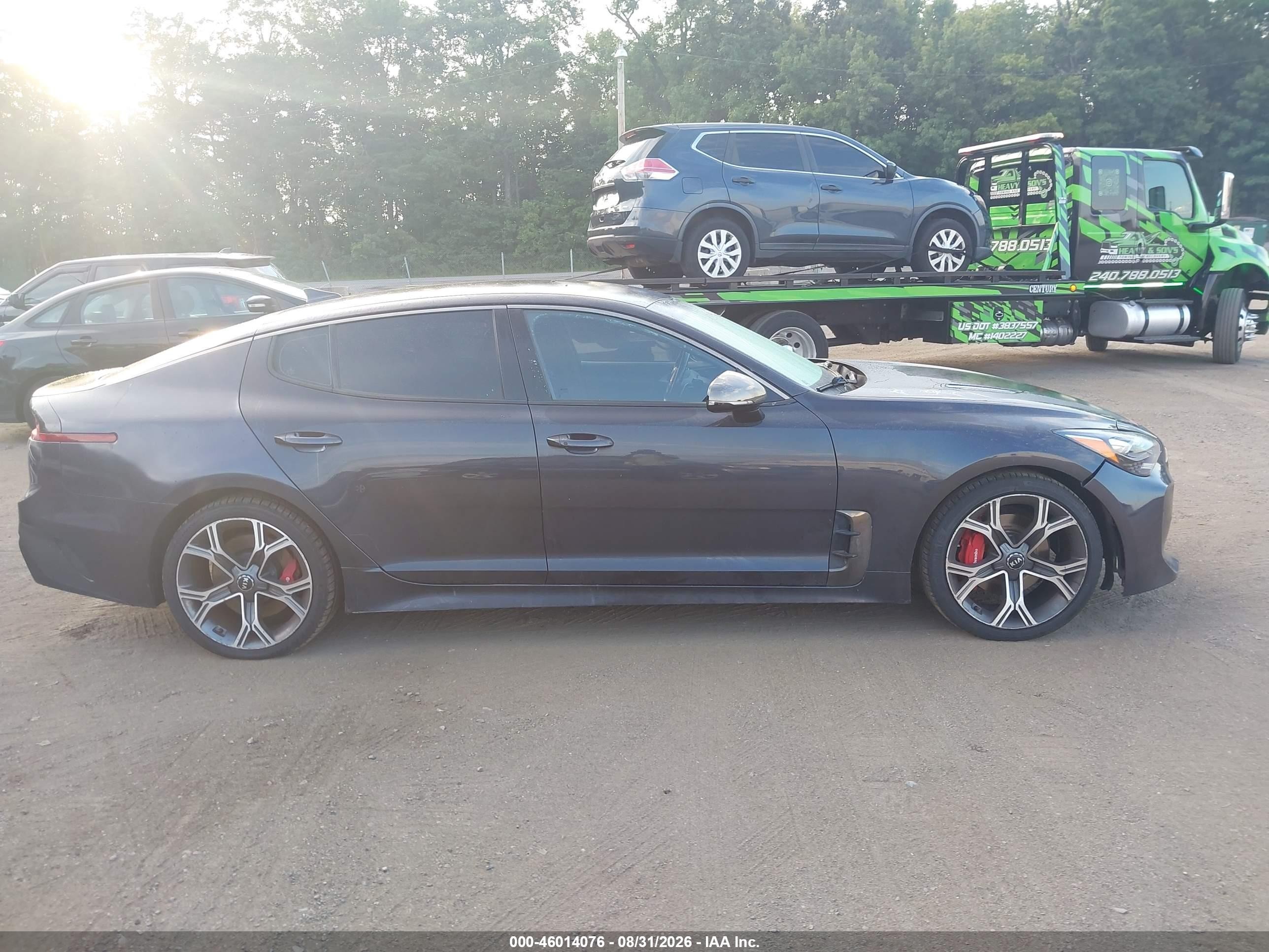 2019 Kia Stinger Gt Gray vin: KNAE35LC5K6046906