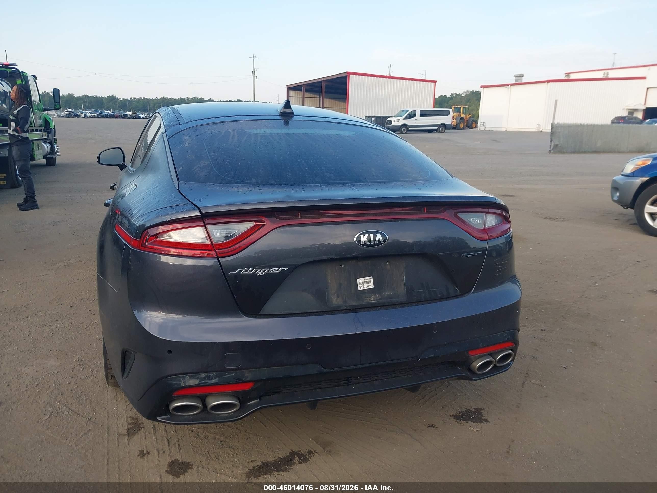 2019 Kia Stinger Gt Gray vin: KNAE35LC5K6046906