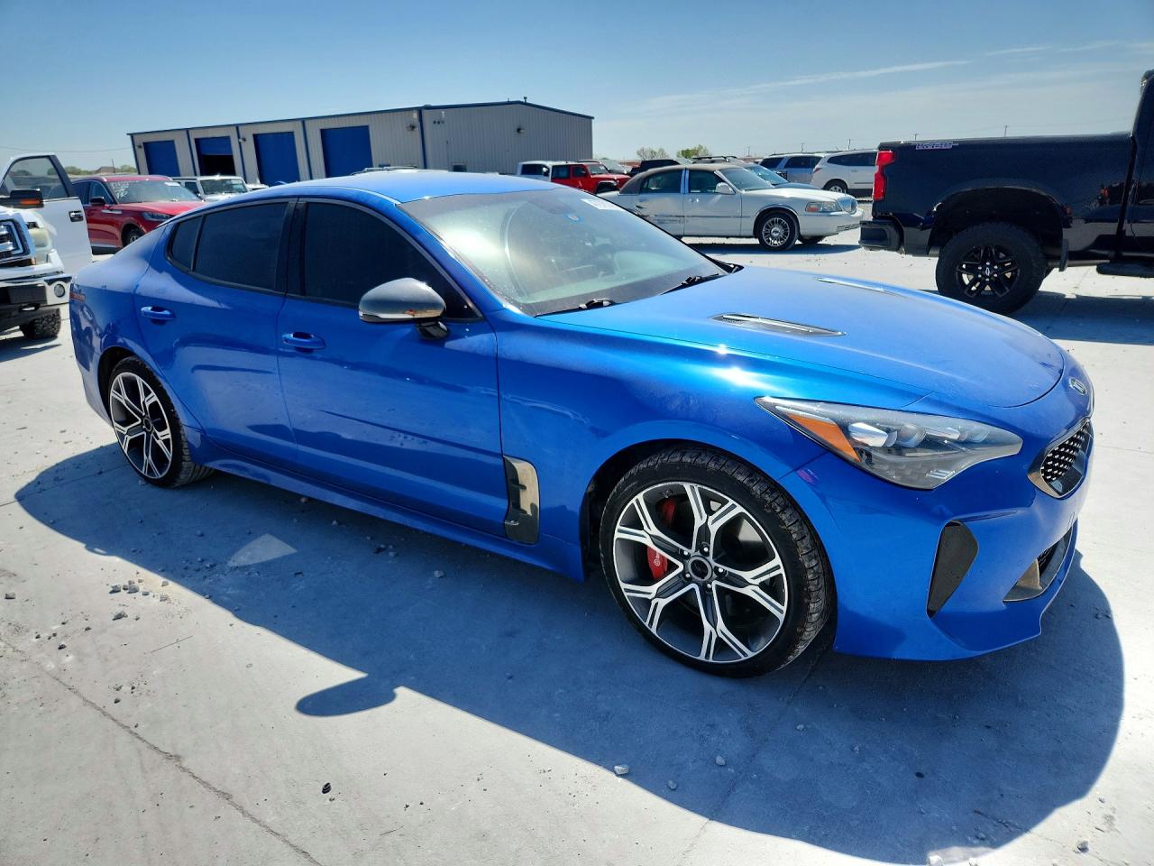 2019 Kia Stinger Gt Blue vin: KNAE35LC6K6054769