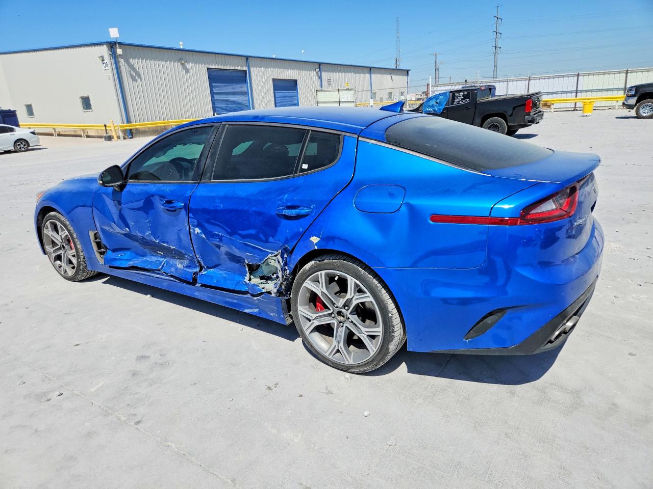 2019 Kia Stinger Gt Blue vin: KNAE35LC6K6054769