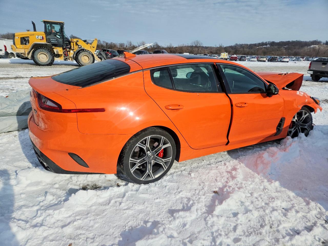 2019 Kia Stinger Gt Orange vin: KNAE35LC6K6070924