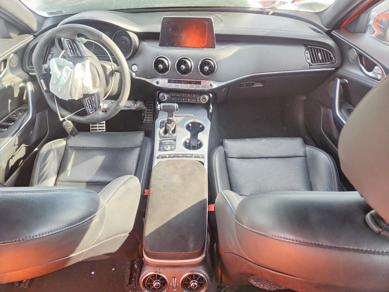 2019 Kia Stinger Gt Orange vin: KNAE35LC6K6070924