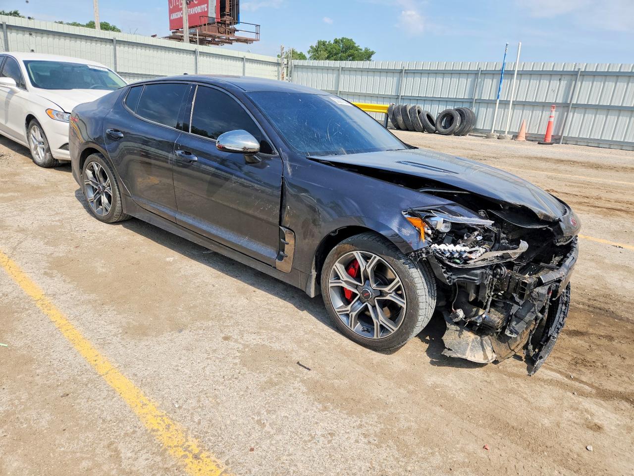 2019 Kia Stinger Gt Charcoal vin: KNAE35LC8K6066292