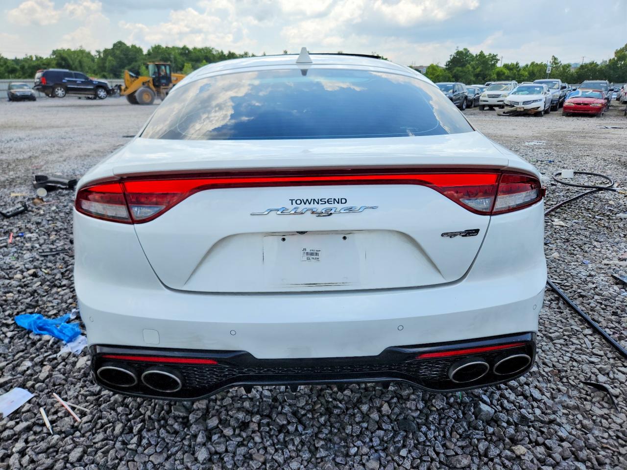 2022 Kia Stinger Gt Line White vin: KNAE35LD1N6114101