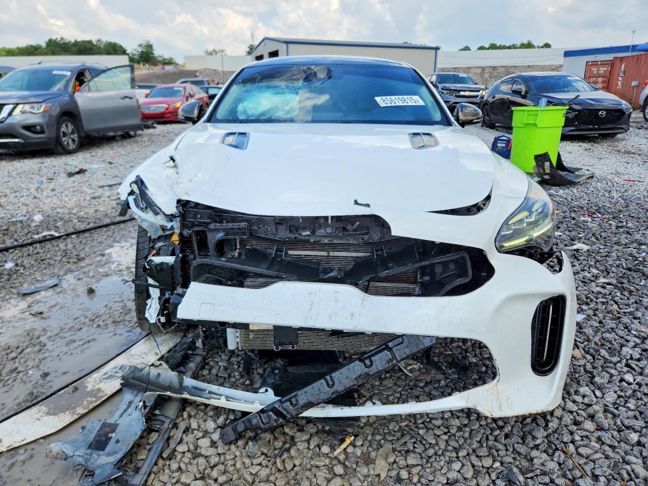 2022 Kia Stinger Gt Line White vin: KNAE35LD1N6114101