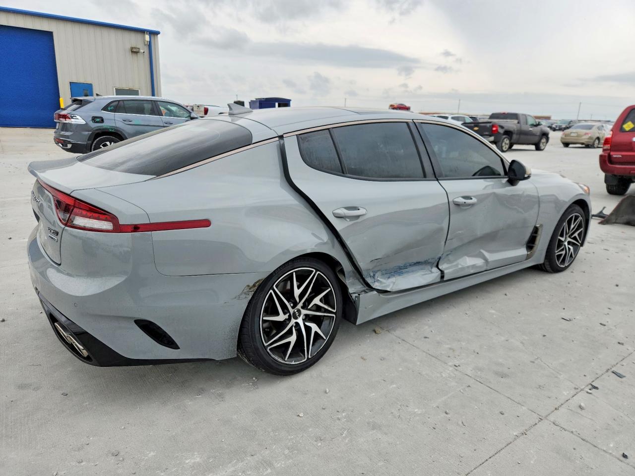 2022 Kia Stinger Gt Line Gray vin: KNAE35LD3N6113659