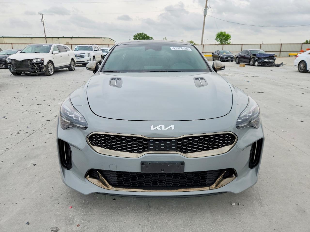 2022 Kia Stinger Gt Line Gray vin: KNAE35LD3N6113659