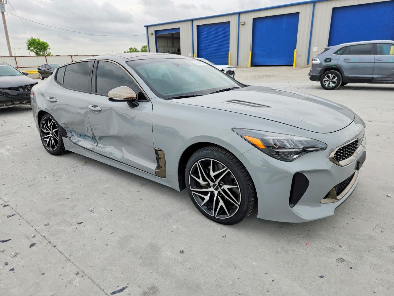 2022 Kia Stinger Gt Line Gray vin: KNAE35LD3N6113659