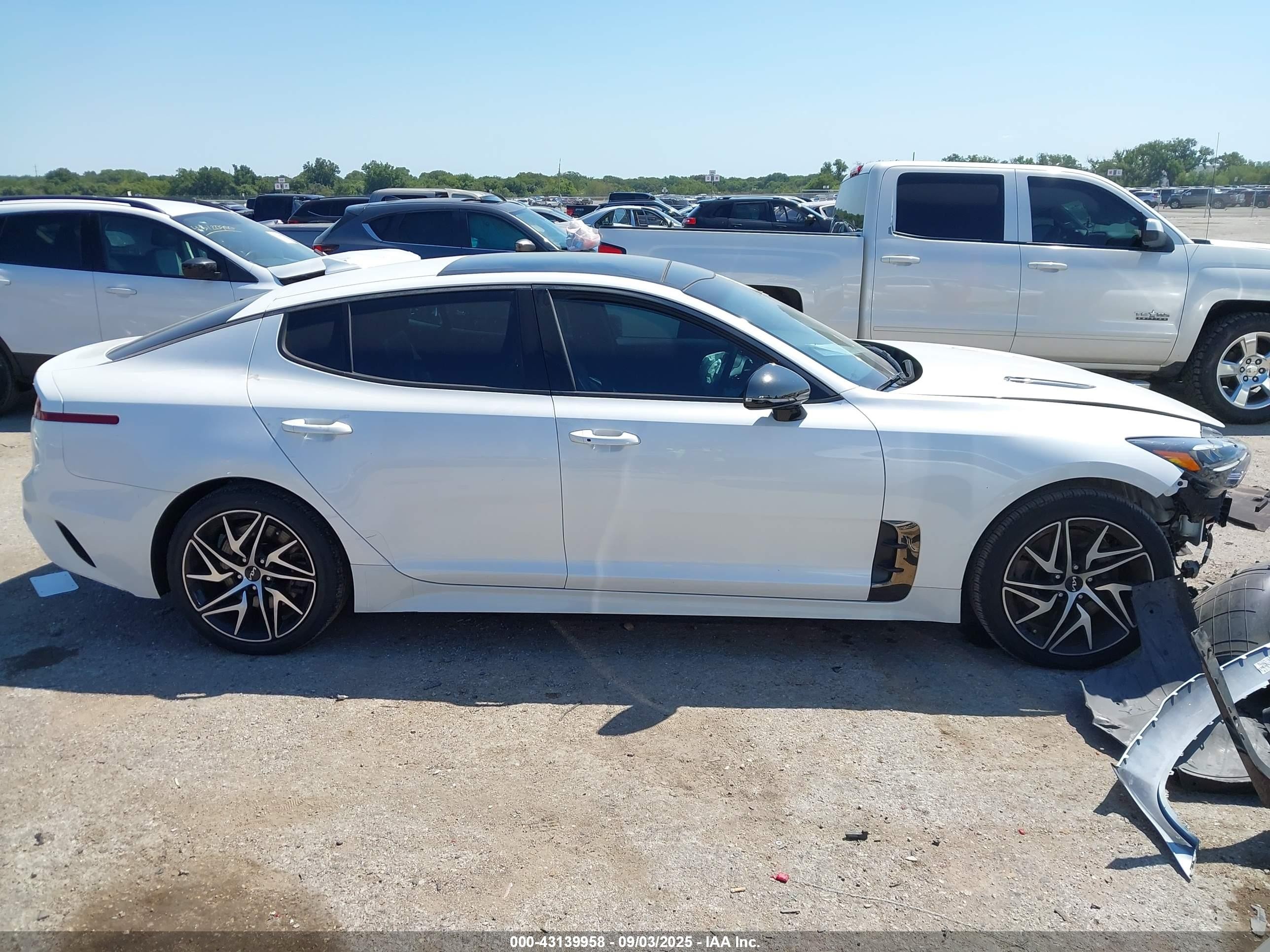 2023 Kia Stinger Gt-line White vin: KNAE35LD6P6131415