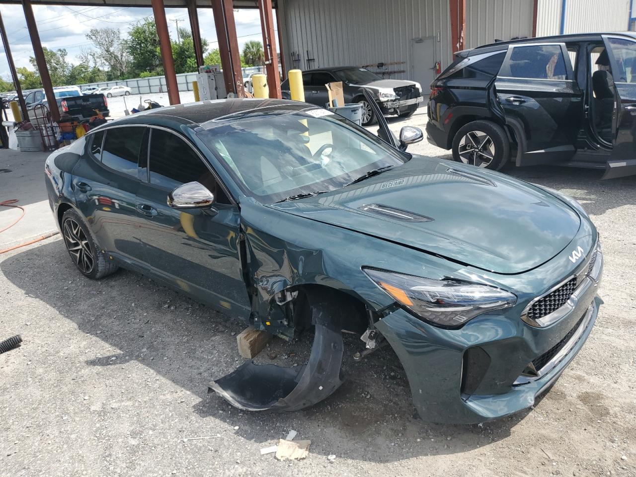2023 Kia Stinger Gt Line Green vin: KNAE35LD6P6133472