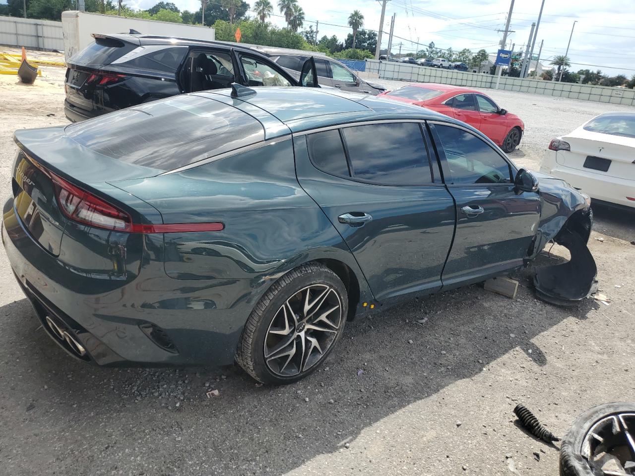 2023 Kia Stinger Gt Line Green vin: KNAE35LD6P6133472