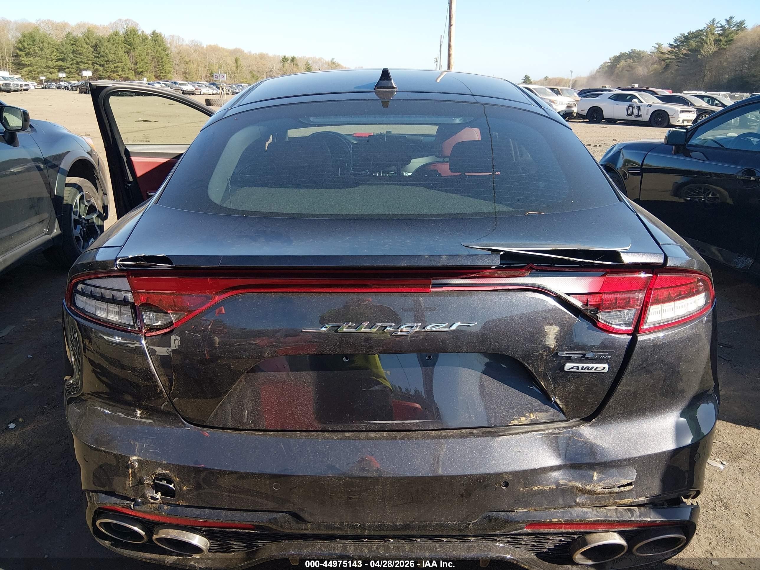 2022 Kia Stinger Gt-line Black vin: KNAE35LD8N6106674