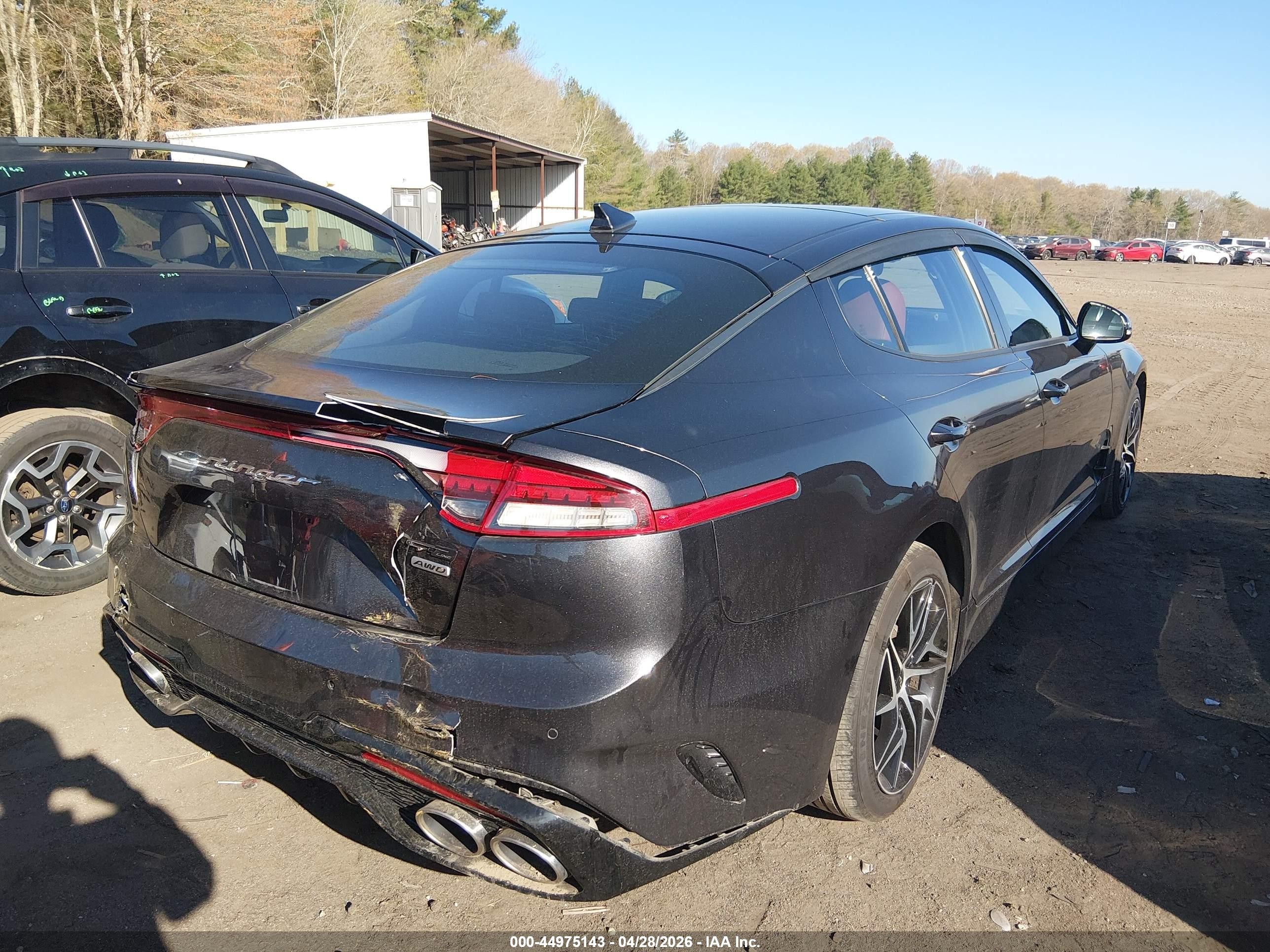 2022 Kia Stinger Gt-line Black vin: KNAE35LD8N6106674