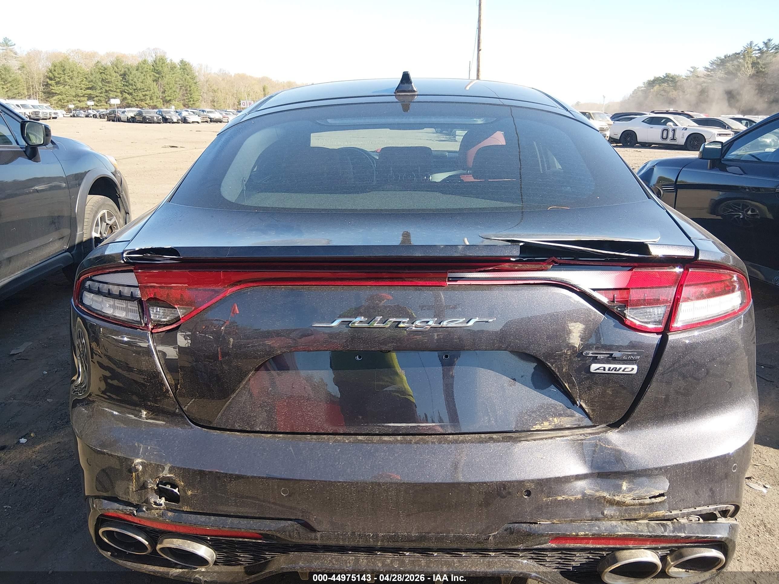 2022 Kia Stinger Gt-line Black vin: KNAE35LD8N6106674