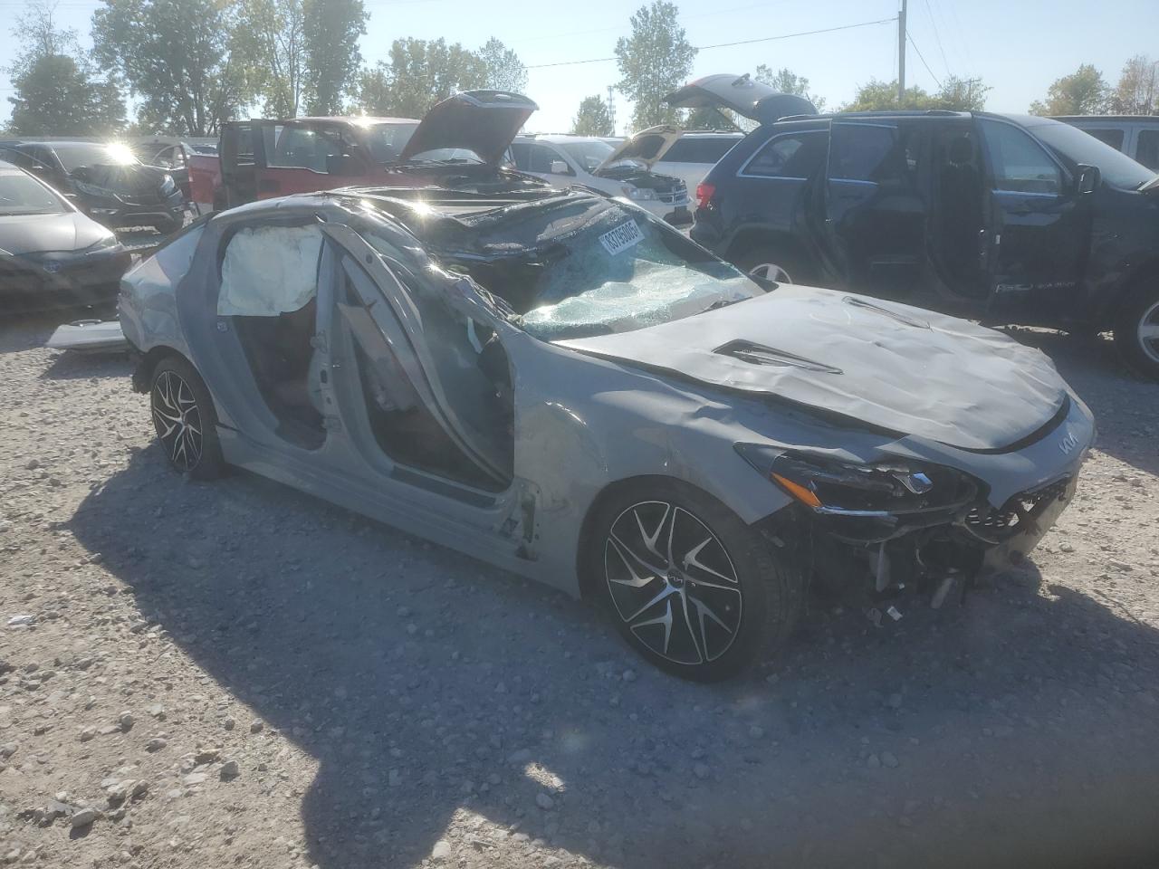 2023 Kia Stinger Gt Line Gray vin: KNAE35LD9P6135815