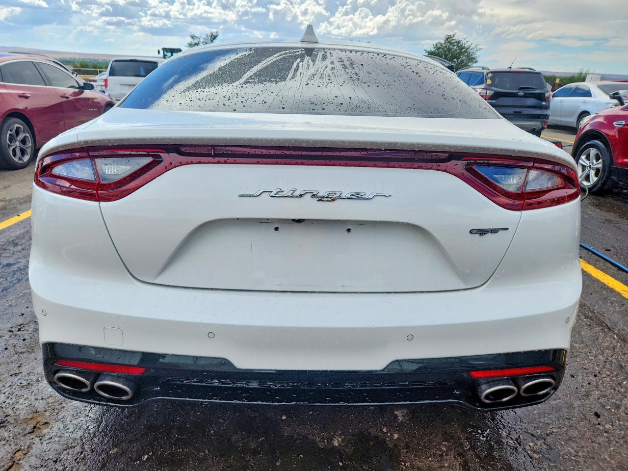2020 Kia Stinger Gt1 White vin: KNAE45LC0L6072599