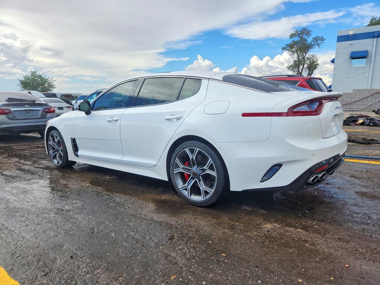 2020 Kia Stinger Gt1 White vin: KNAE45LC0L6072599