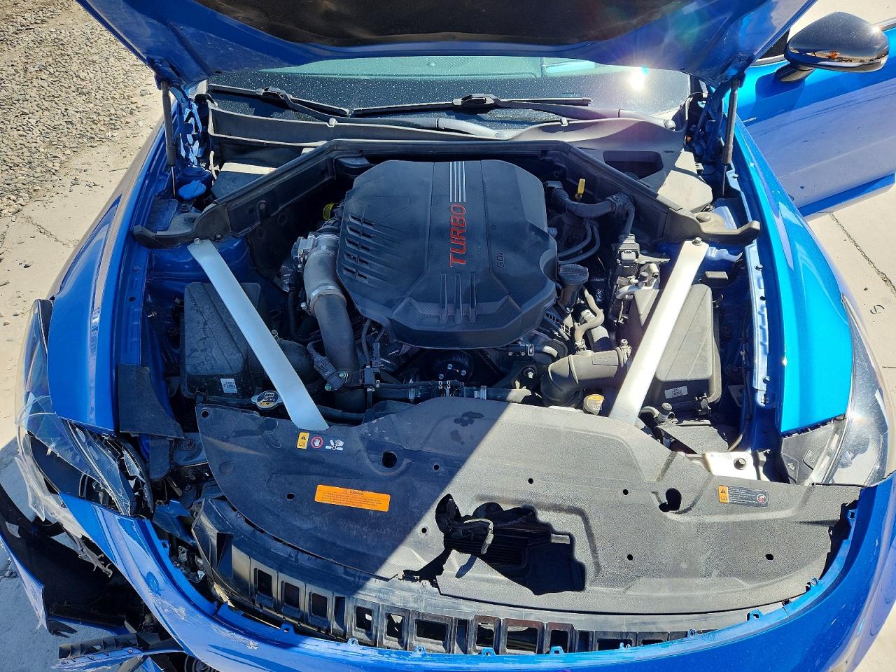 2018 Kia Stinger Gt2 Синий vin: KNAE55LC3J6035198