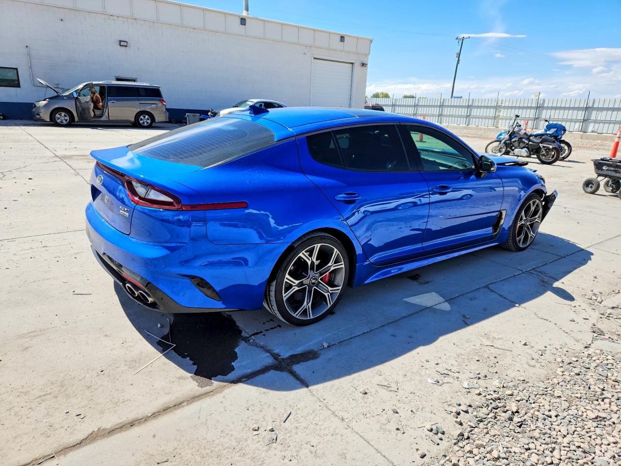 2018 Kia Stinger Gt2 Синий vin: KNAE55LC3J6035198