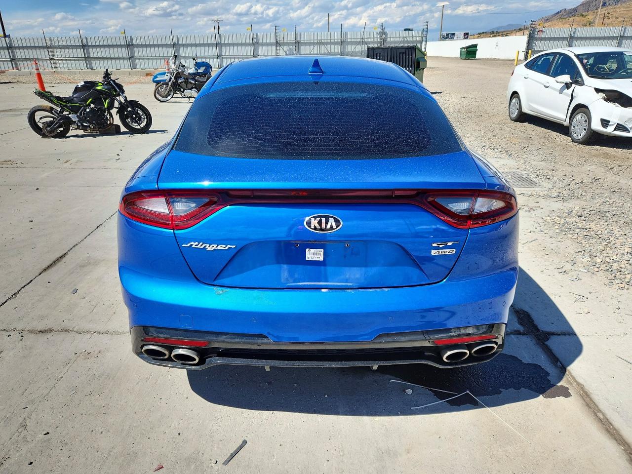 2018 Kia Stinger Gt2 Синий vin: KNAE55LC3J6035198