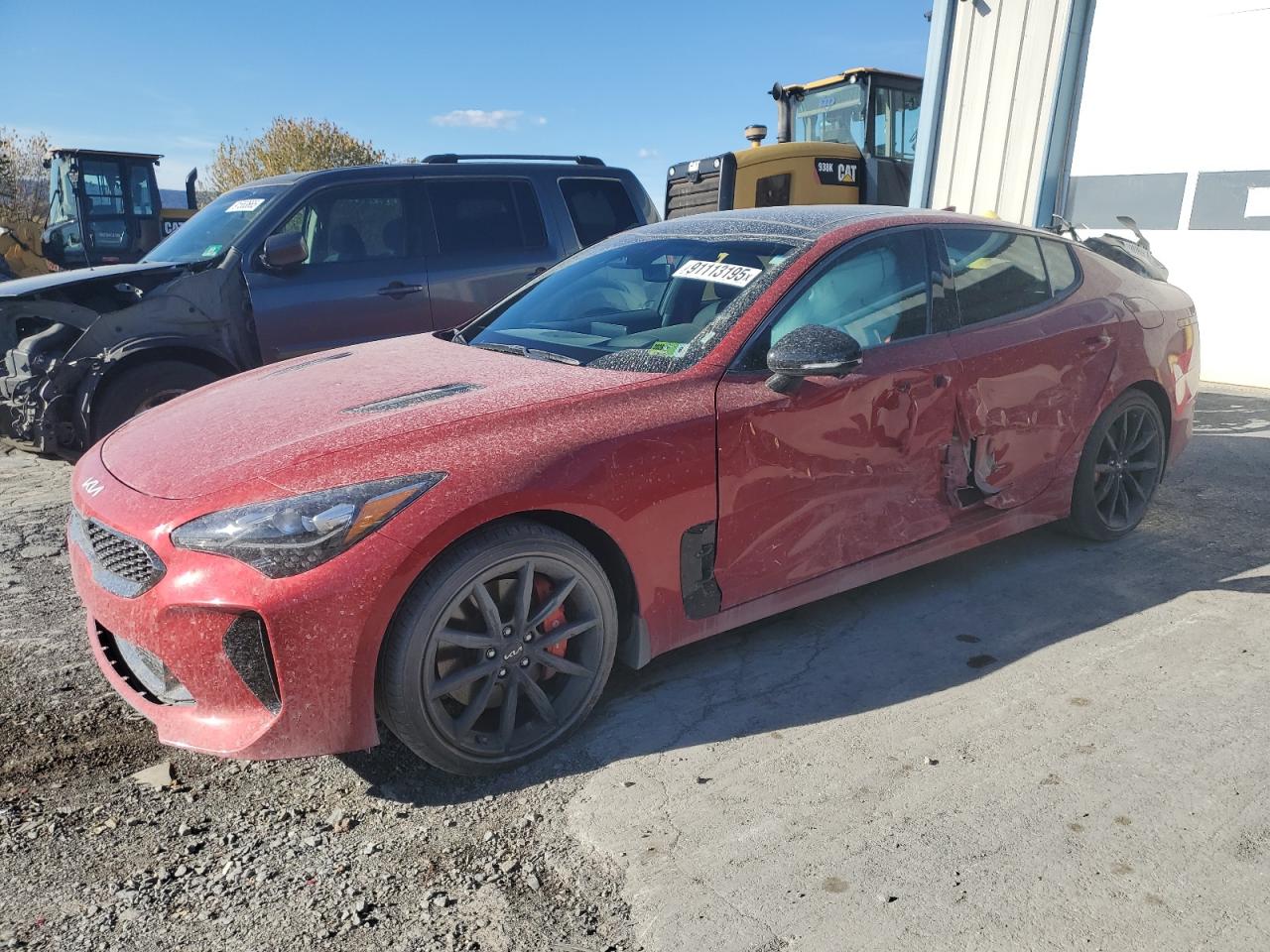 2023 Kia Stinger Gt2 Красный vin: KNAE55LC4P6122763