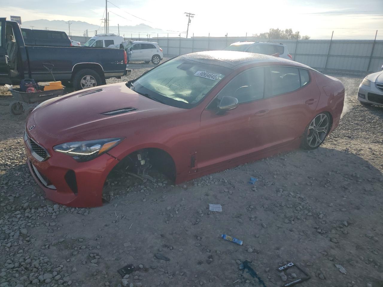 2018 Kia Stinger Gt2 Красный vin: KNAE55LC5J6019925