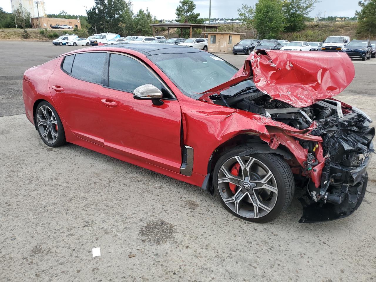 2018 Kia Stinger Gt2 Бордовый vin: KNAE55LC5J6020668