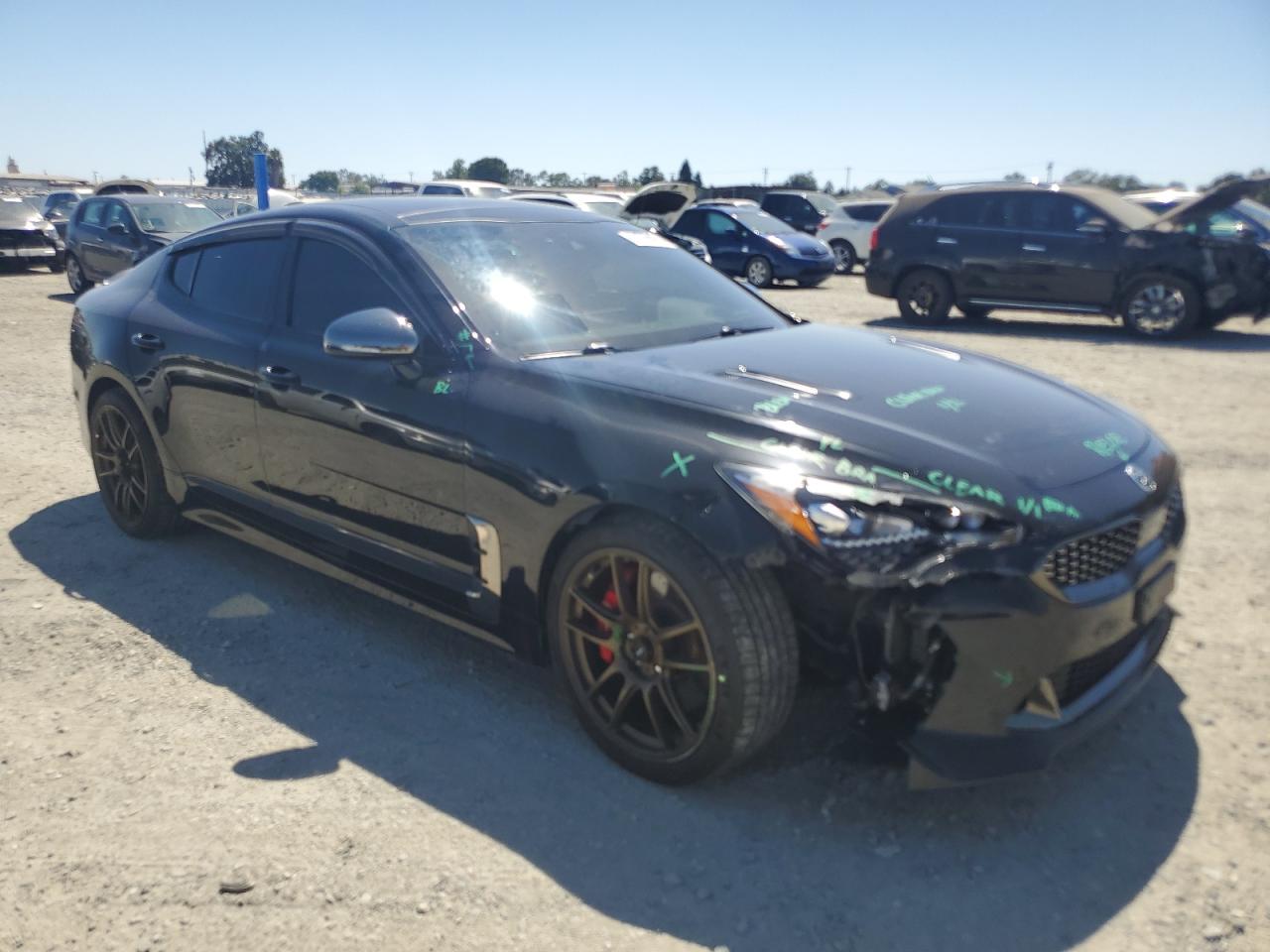 2018 Kia Stinger Gt2 Black vin: KNAE55LC7J6025211