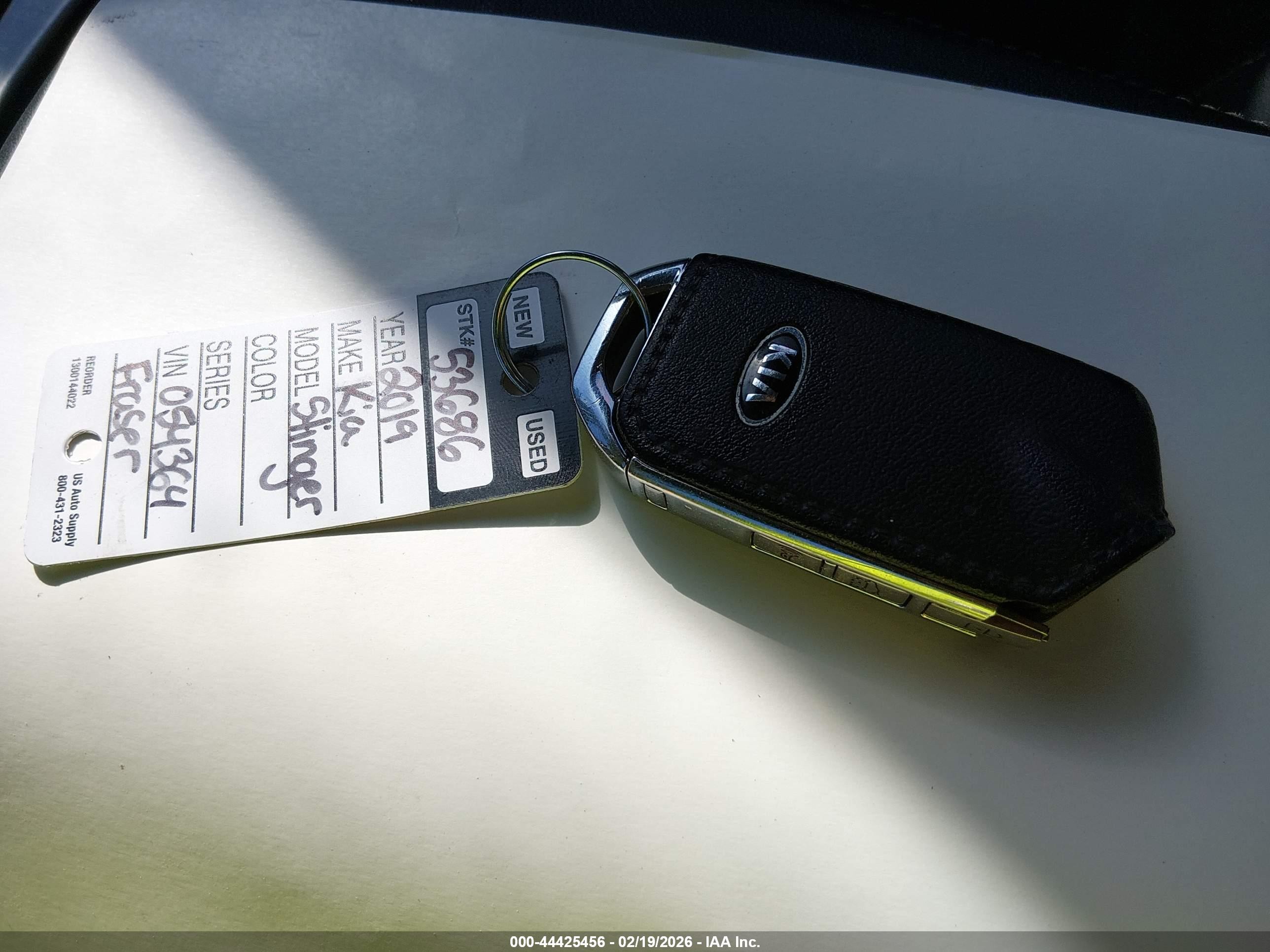 2019 Kia Stinger Gt2 Burgundy vin: KNAE55LCXK6054364