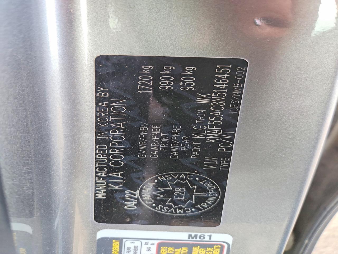 2022 Kia Forte Ex Silver vin: KNAF55AC3N5146451