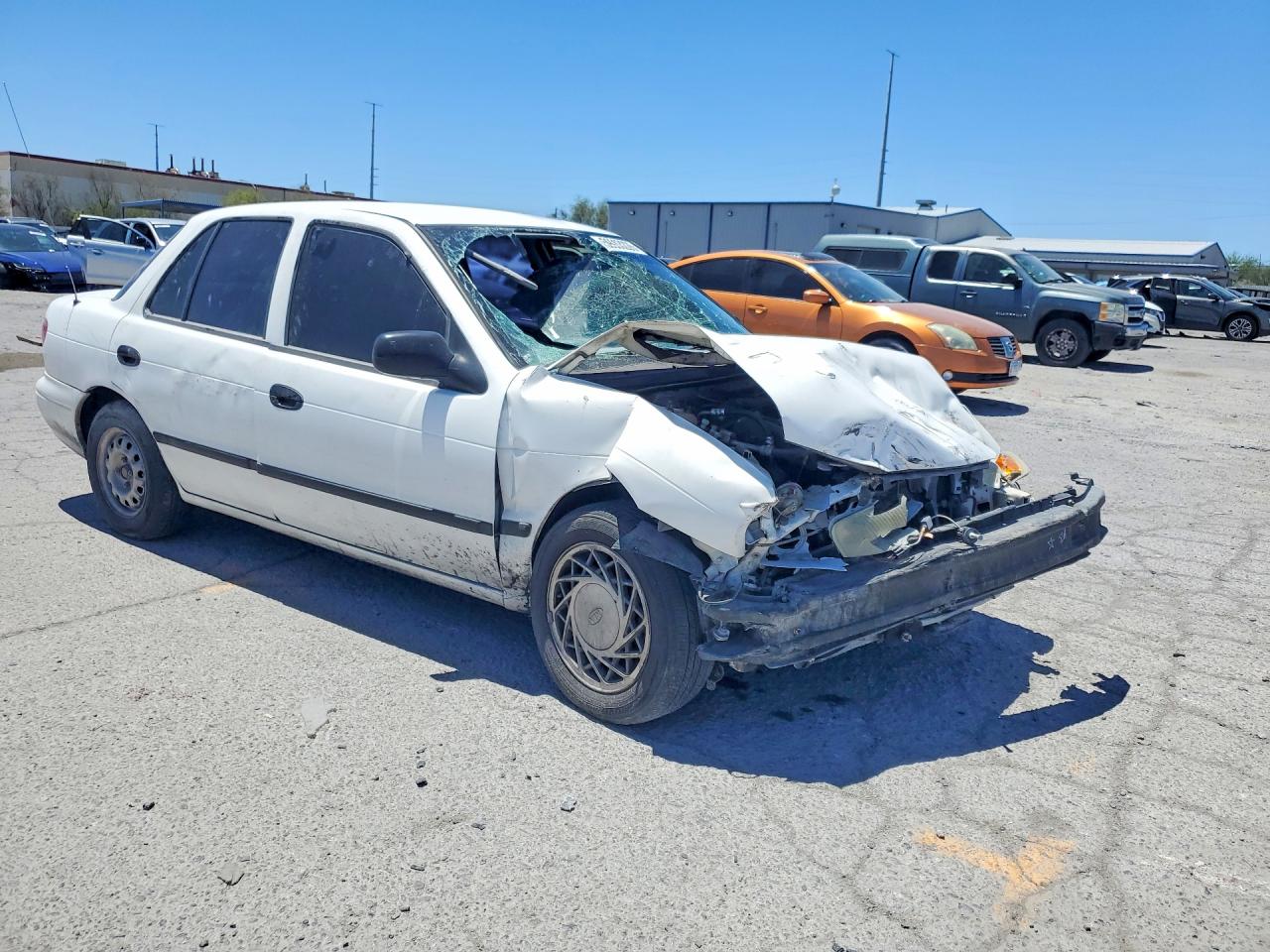 1997 Kia Sephia Rs White vin: KNAFA1258V5285835