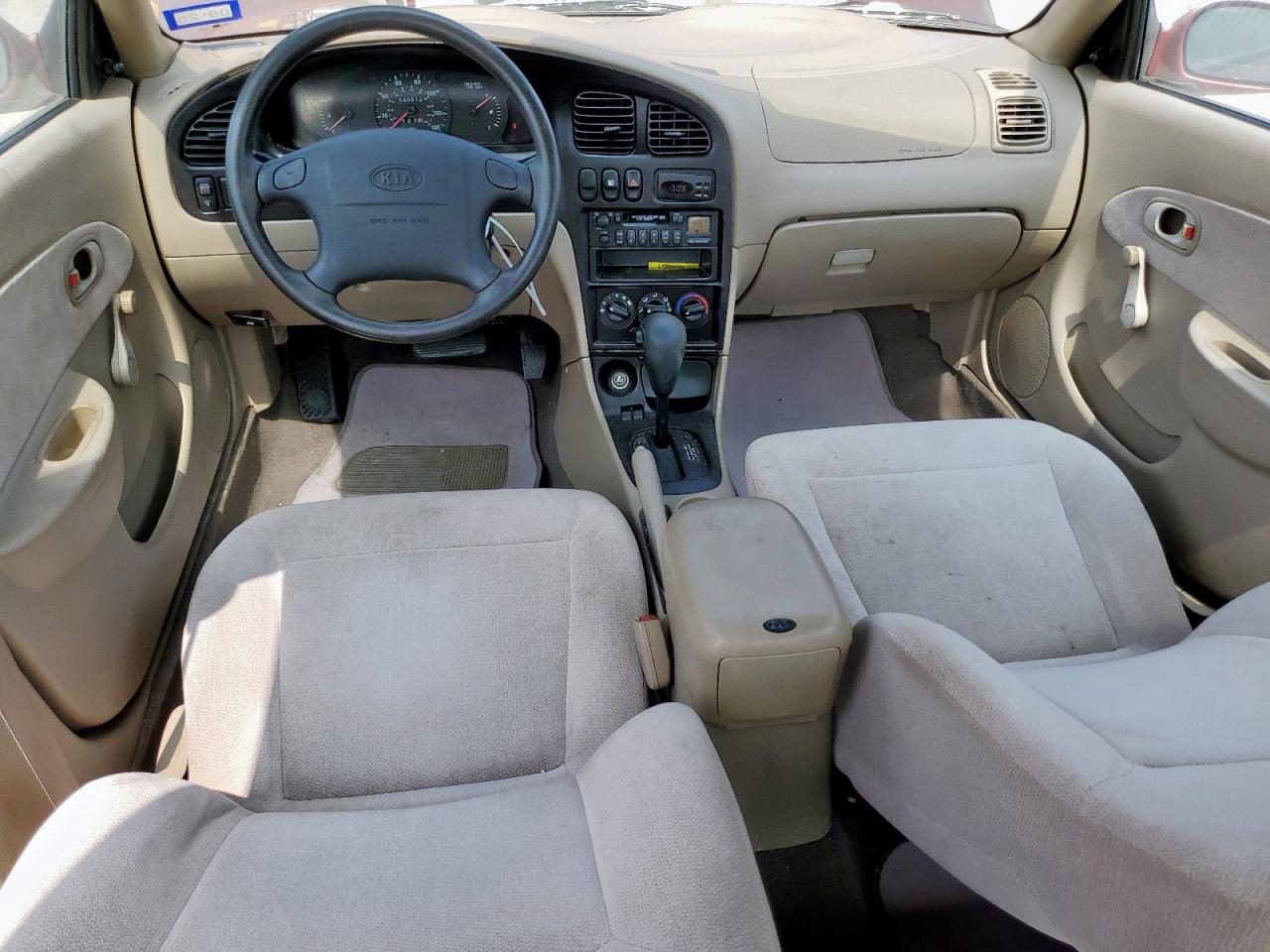 2001 Kia Sephia Base   Темно-бордовый vin: KNAFB121315054488