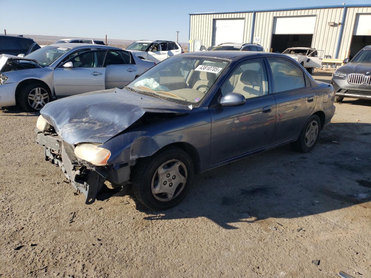 2001 Kia Sephia Base Blue vin: KNAFB121315061229